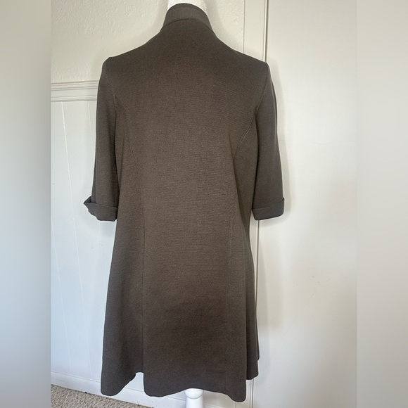 Eileen Fisher Bone Brown Cardigan Sweater made of silk and cotton, size XL. - Picture 2 of 7